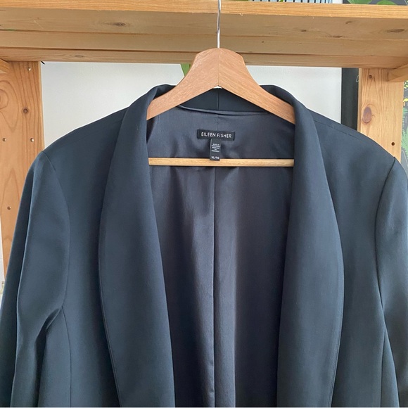 Eileen Fisher Black Blazer XL - Picture 6 of 12